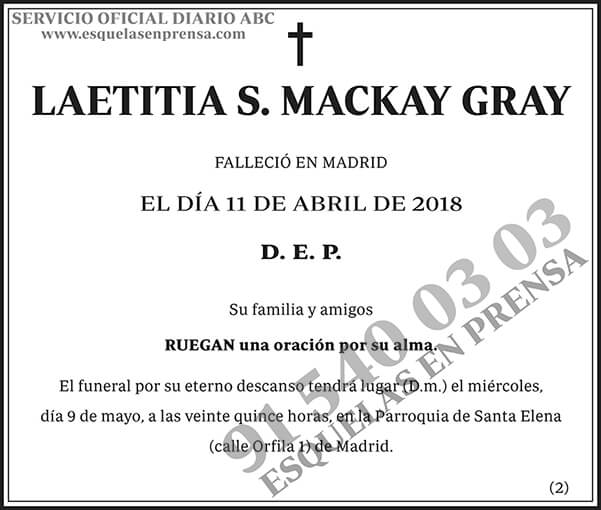 Laetitia S. Mackay Gray
